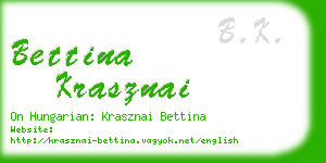 bettina krasznai business card